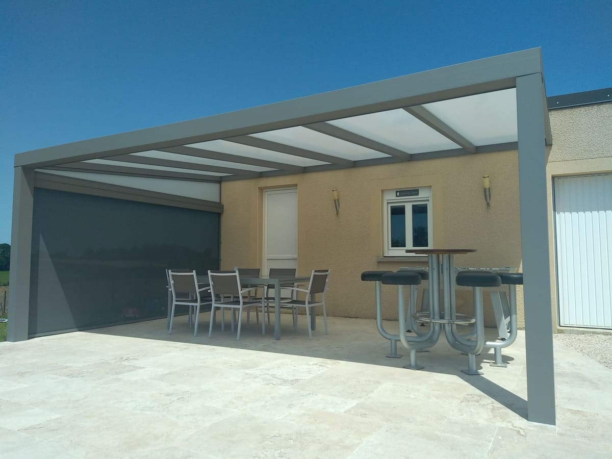 pergola toiture polycarbonate