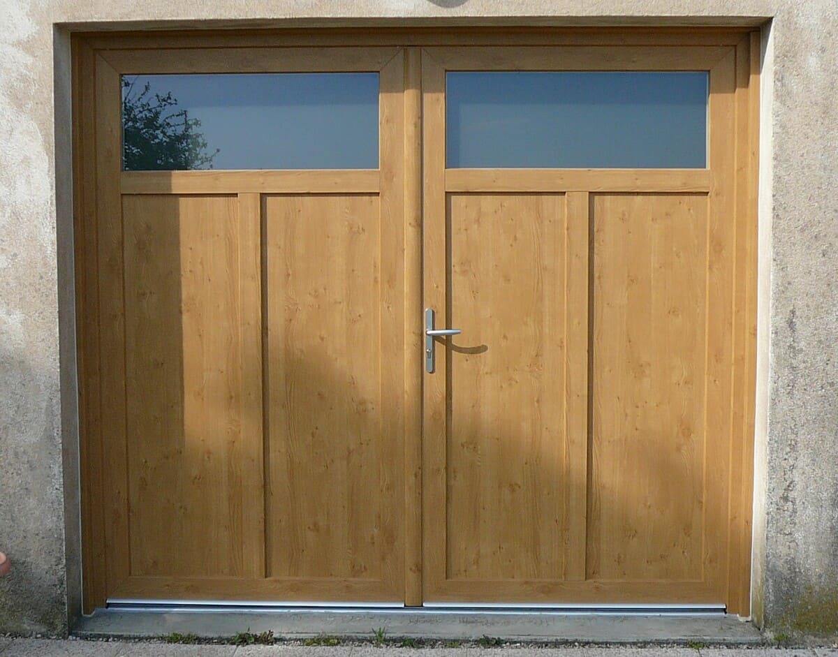 porte de garage battante pvc
